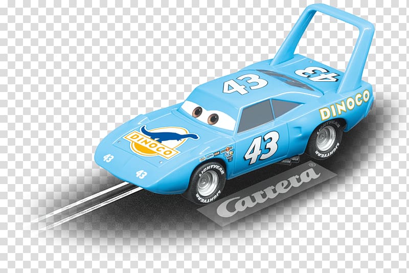 Lightning McQueen Nuremberg International Toy Fair Carrera Strip 'The King' Weathers Slot car, toy transparent background PNG clipart