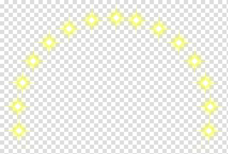 Yellow Font, Star light effect New Year\'s decoration transparent background PNG clipart