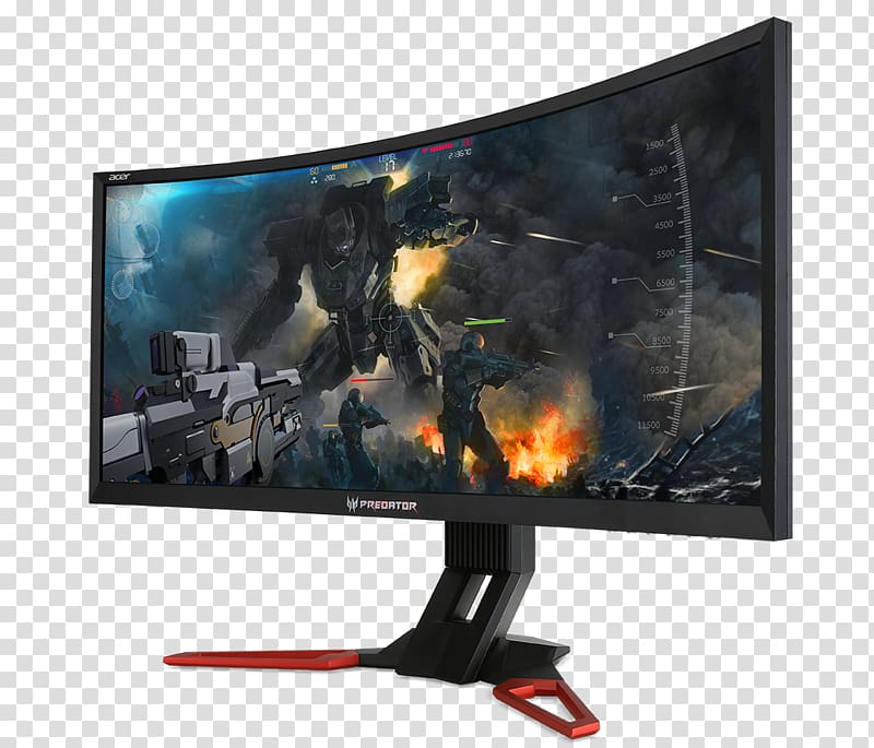 ACER Predator Z35P Acer Aspire Predator Nvidia G-Sync Computer Monitors, monitors transparent background PNG clipart