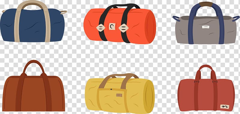 Duffel bag Euclidean Illustration, luggage ready to go home transparent background PNG clipart