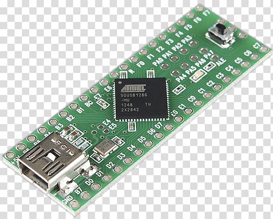 Microprocessor development board SparkFun Electronics Breadboard Microcontroller USB, USB transparent background PNG clipart