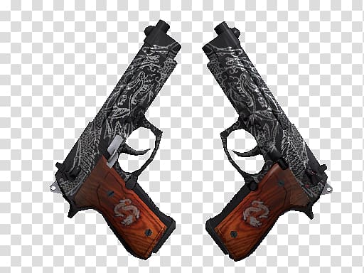 Counter-Strike: Global Offensive Dual Berettas Dualing Dragons Glock 18 Cobalt Quartz, others transparent background PNG clipart