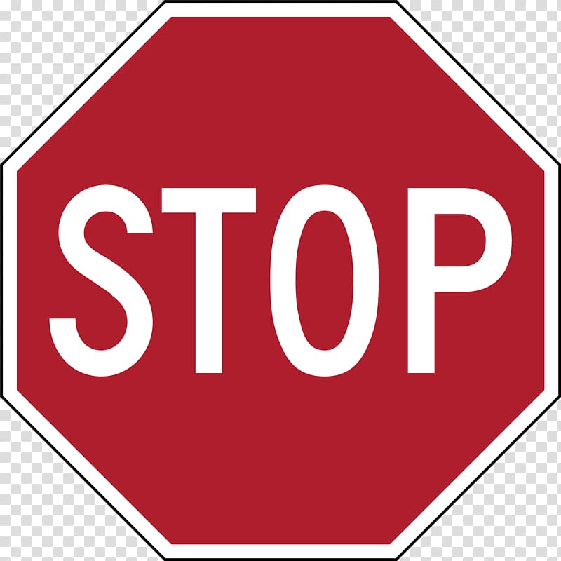 Sign stop transparent background PNG clipart