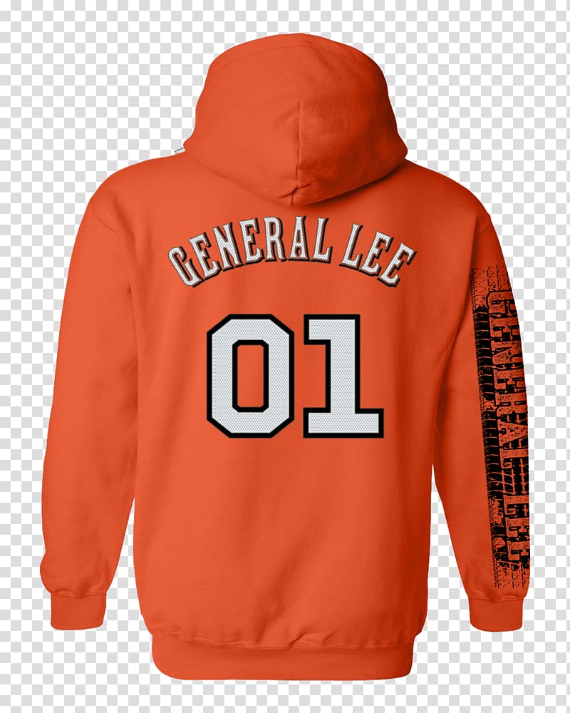 Hoodie T-shirt Bluza Sports Fan Jersey, General Lee transparent background PNG clipart