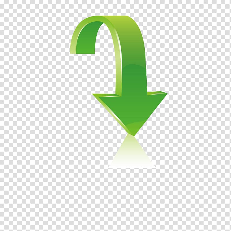 Arrow Icon, Green down arrow transparent background PNG clipart