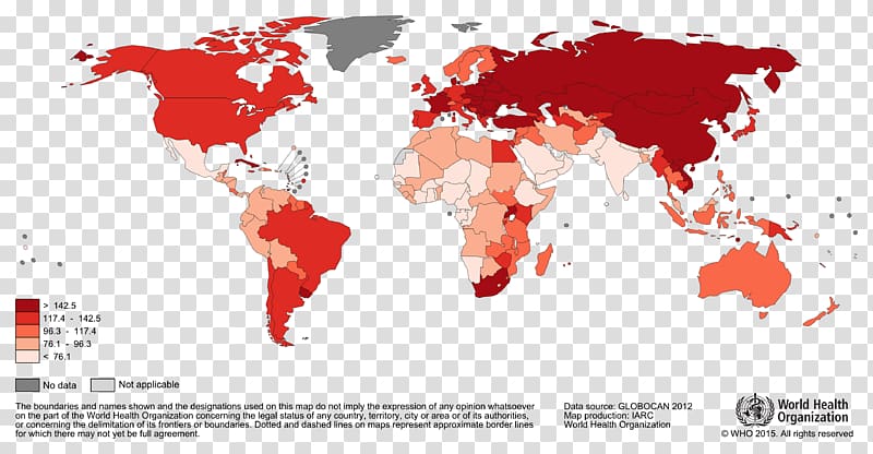 Epidemiology of cancer Lung cancer Incidence Cancer survival rates, welfare map transparent background PNG clipart