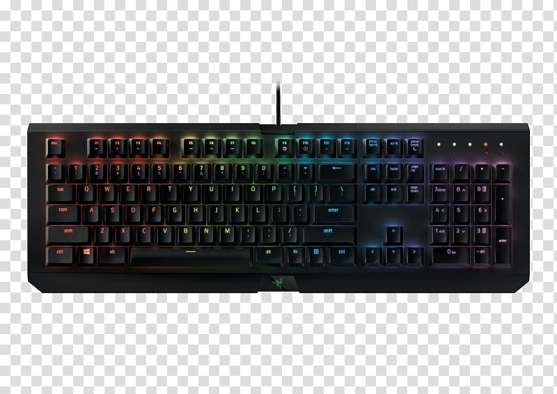 Computer keyboard Computer mouse Razer BlackWidow X Chroma Razer Blackwidow X Tournament Edition Chroma Gaming keypad, Computer Mouse transparent background PNG clipart