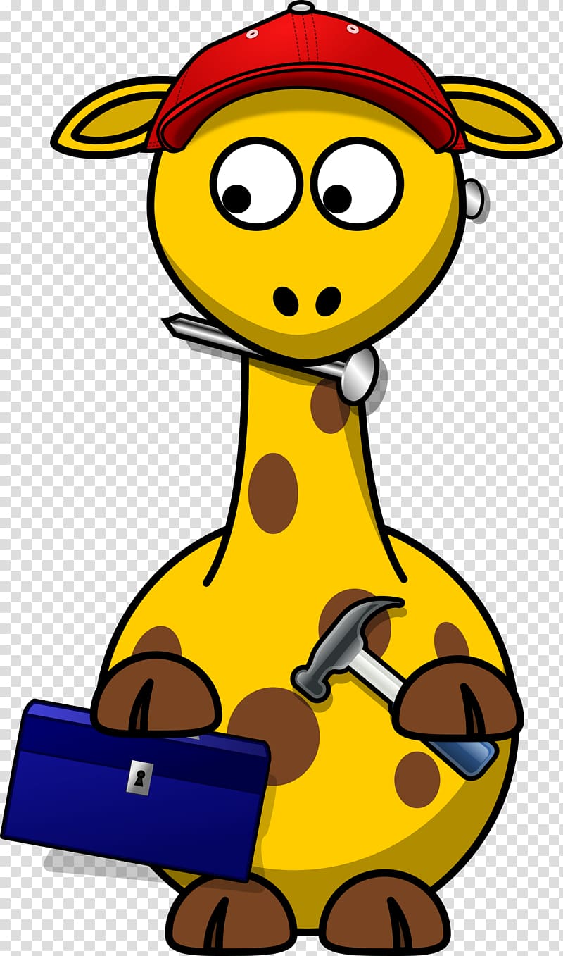 Giraffe , Secret Agent transparent background PNG clipart