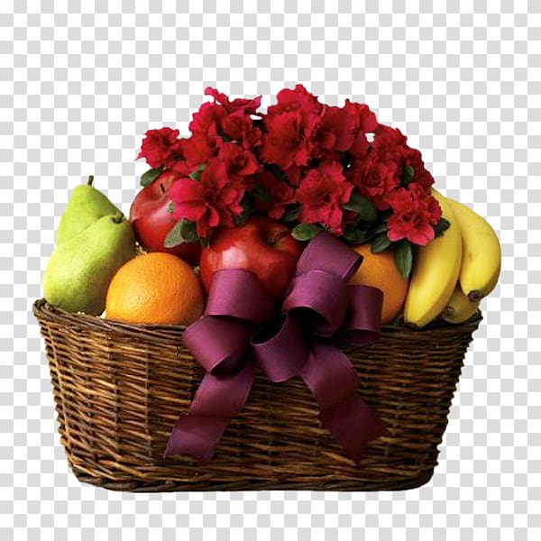 Food Gift Baskets Cut flowers Floristry, fruits basket transparent background PNG clipart