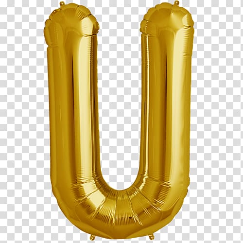 gold letter party balloon