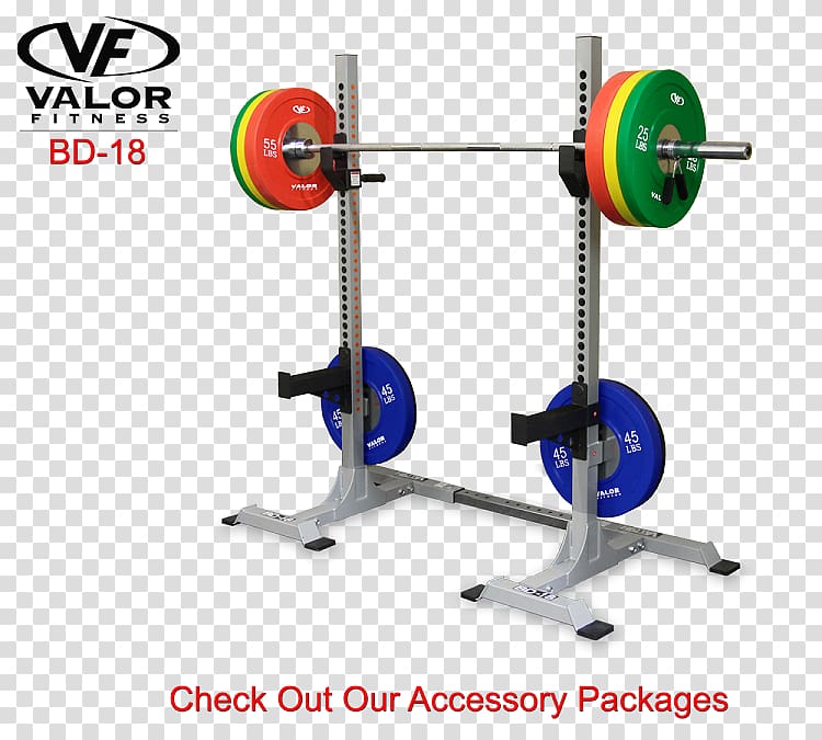 Barbell Power rack Physical fitness Squat Kettlebell, squat fitness transparent background PNG clipart