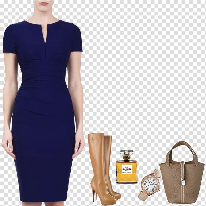 Dress Navy blue Blazer Clothing, dress transparent background PNG clipart