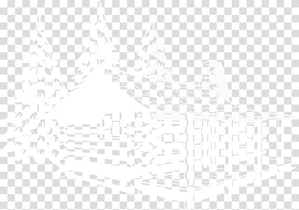 Black and white , forset cabin transparent background PNG clipart