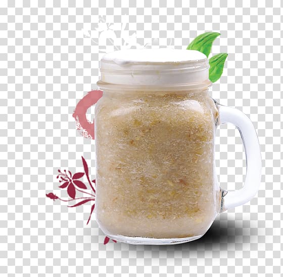 Cream tea Taro ball Slush Oolong, whipped cream transparent background PNG clipart