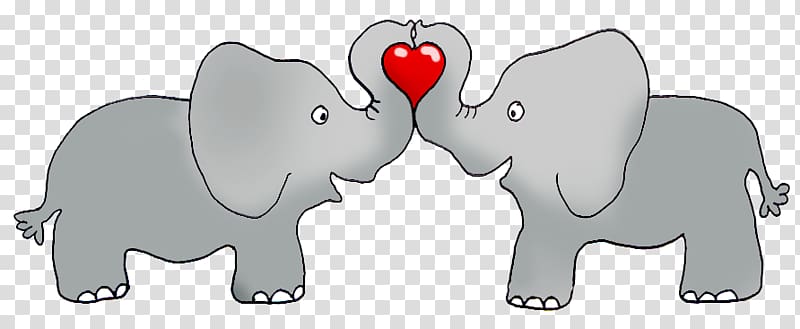 Valentines Day Elephant Heart Greeting card , Valentine Elephant transparent background PNG clipart