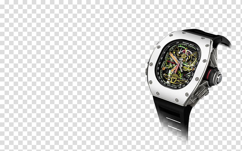 Watch Richard Mille Tourbillon Clock Titanium, watch transparent background PNG clipart