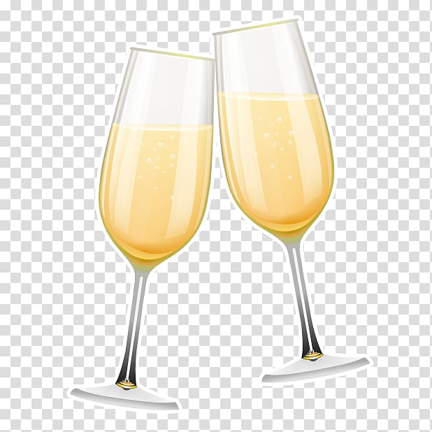 Wine glass Bellini Champagne Cocktail Champagne glass, new year stickers transparent background PNG clipart