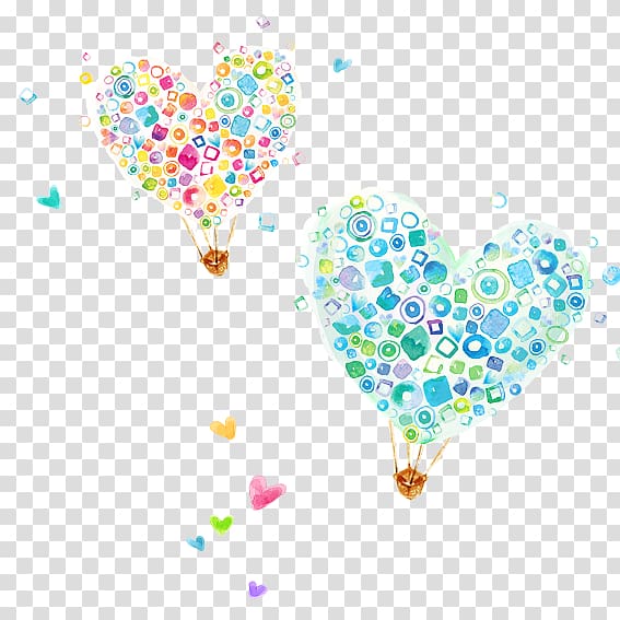 Heart Balloon Child Illustration, Heart-shaped hot air balloon transparent background PNG clipart
