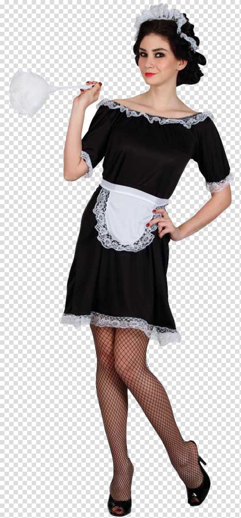 French maid Costume party Dress Clothing sizes, satin transparent background PNG clipart