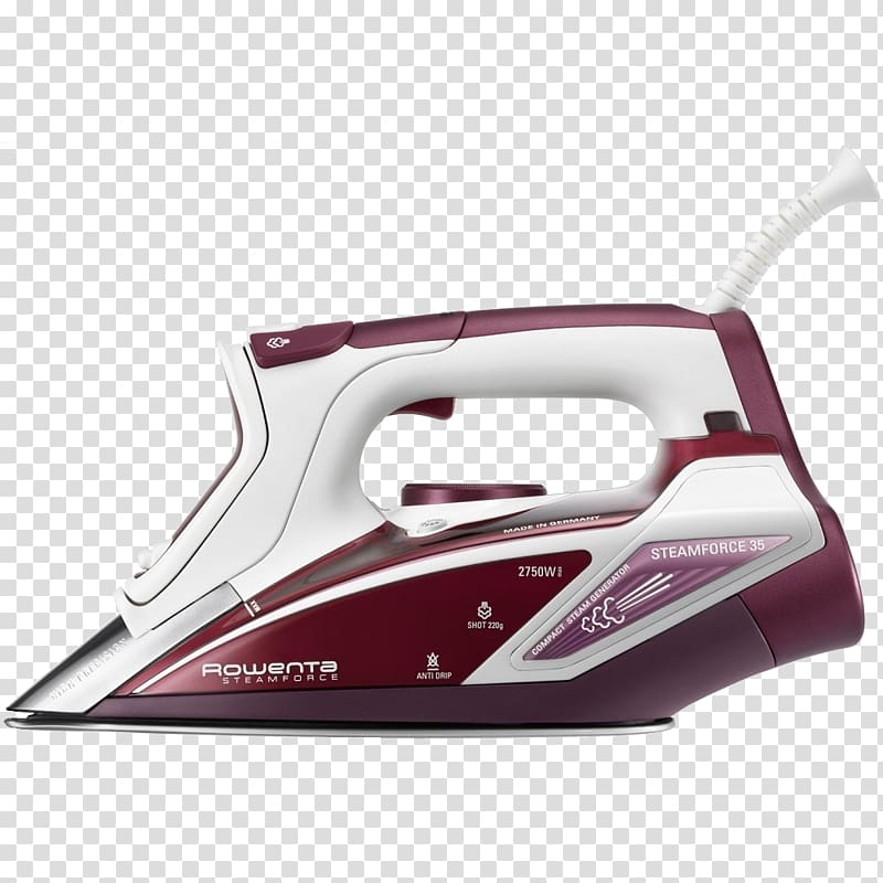 Rowenta Steamforce DW9240 Clothes iron Rowenta DW9280 Steam Force 1800-Watt Professional Digital LED Display Iron with Stainless Ironing, rowenta mosquito transparent background PNG clipart