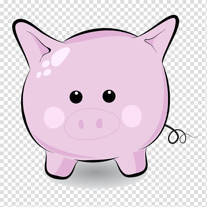 Domestic pig Cuteness , Cute Pig transparent background PNG clipart