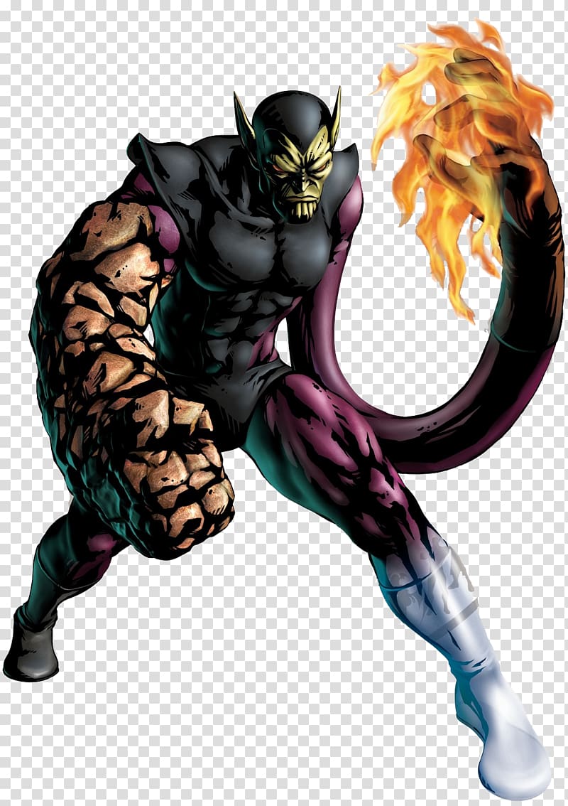 Super-Skrull Human Torch Marvel vs. Capcom 3: Fate of Two Worlds Marvel Universe, Human Torch transparent background PNG clipart