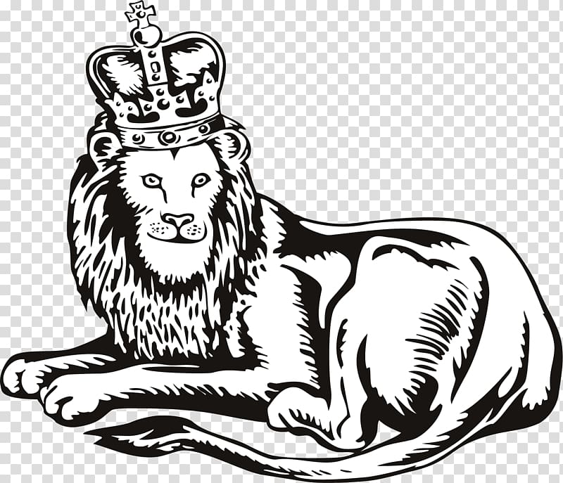 Lion illustration , painted Lion King transparent background PNG clipart