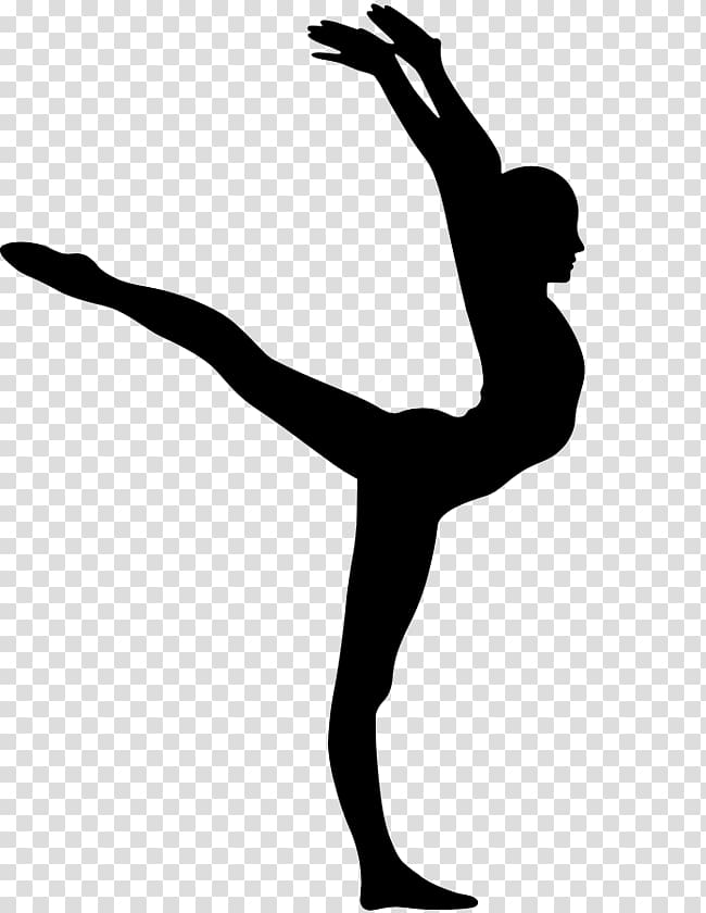 Gymnastics Clipart-girl dances in a rhythmic gymnastics routine