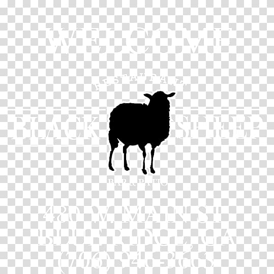 Black sheep Goat Logo Wool, sheep transparent background PNG clipart