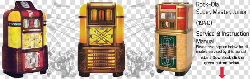 Jukebox Rock-Ola Product Manuals Arcade game Loudspeaker, others transparent background PNG clipart