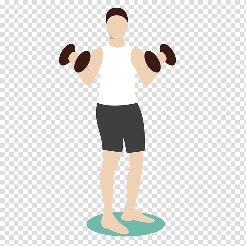 Dumbbell Physical exercise Physical fitness, Men\'s Fitness dumbbell material transparent background PNG clipart