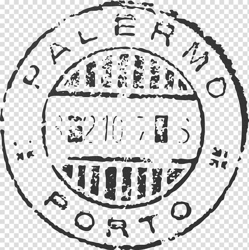 Palermo Porto logo, Postage Stamps Postmark Rubber stamp, passport transparent background PNG clipart