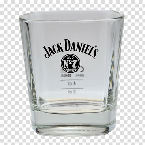 Jack Daniel\'s Whiskey Old Fashioned glass Shot Glasses, glass transparent background PNG clipart