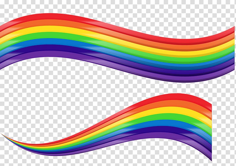 rainbow ribbon transparent background PNG clipart