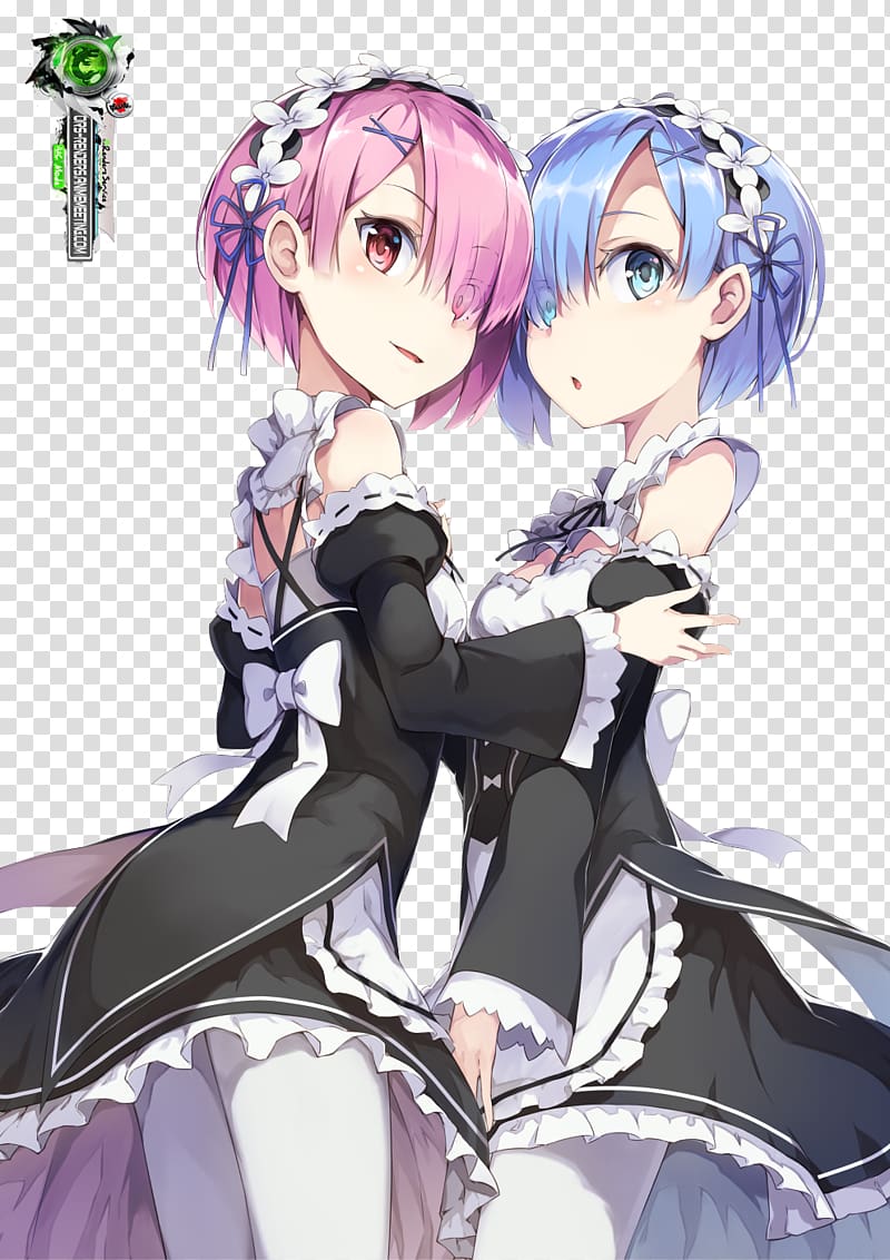 Anime Re:Zero − Starting Life in Another World R.E.M. 雷姆, Anime transparent background PNG clipart