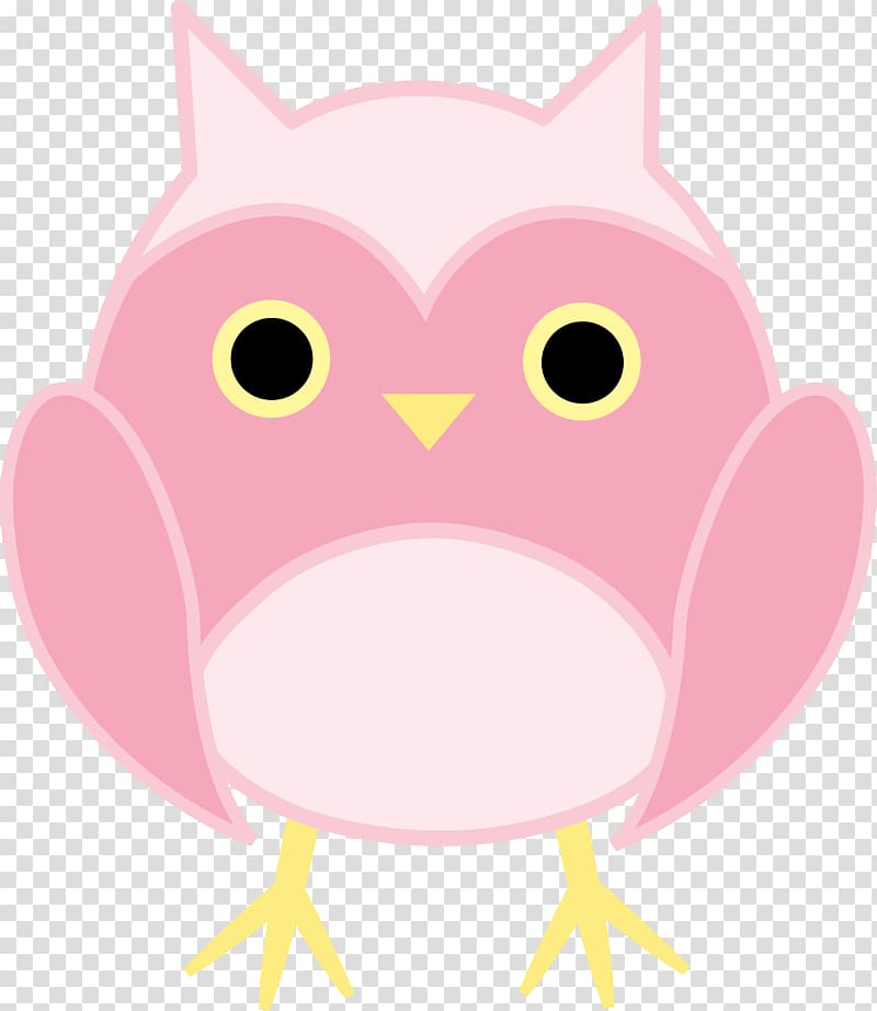 Owl Cuteness , Pink Owl transparent background PNG clipart