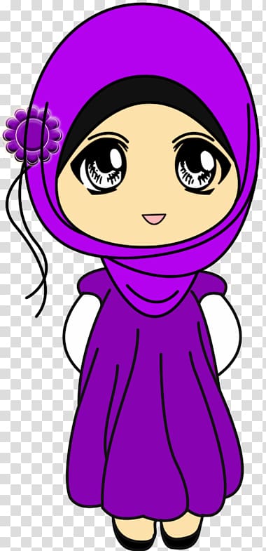 Islamic art Muslim Hijab, moslem girl transparent background PNG clipart