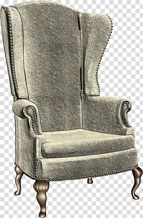 Wing chair Fainting couch Furniture, chair transparent background PNG clipart