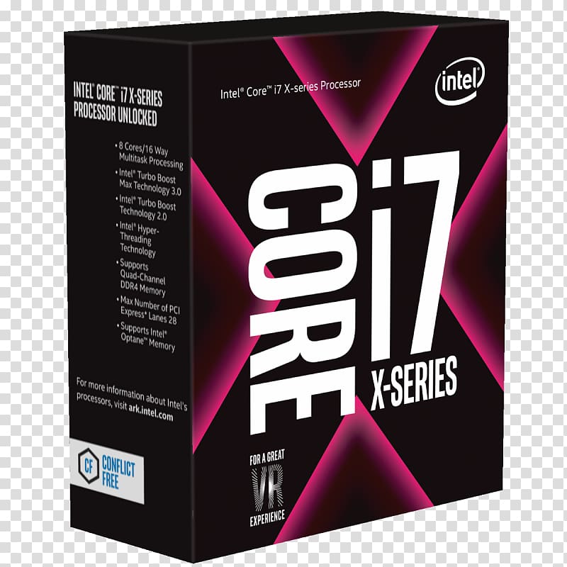 LGA 2066 Intel X299 Intel Core i7, intel transparent background PNG clipart