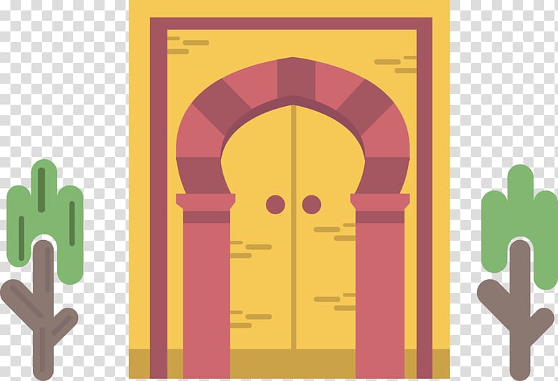 Illustration, Castle Gate transparent background PNG clipart