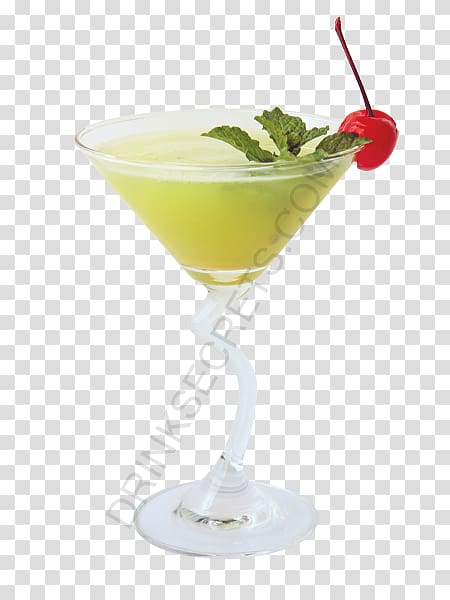 Cocktail garnish Martini Piña colada Daiquiri, Green Cocktail transparent background PNG clipart