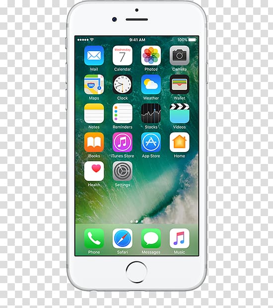 turned on silver iPhone 6, iPhone 7 Plus IPhone 8 Plus iPhone X Apple, iphone apple transparent background PNG clipart