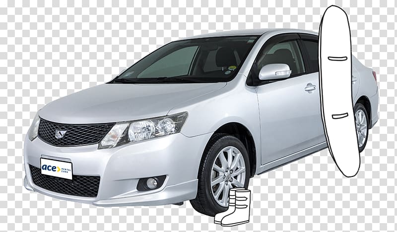 Bumper Mid-size car Luxury vehicle Suzuki SX4, toyota Allion transparent background PNG clipart