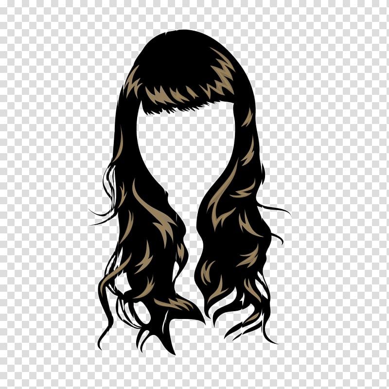 Hairstyle, Chinese style black large volume mature women transparent background PNG clipart