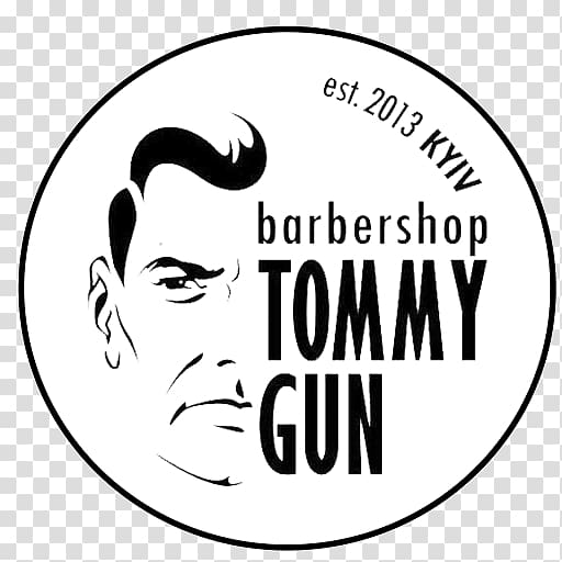 Tommy Gun Barbershop | Khreshchatyk Barber\'s pole Logo, others transparent background PNG clipart