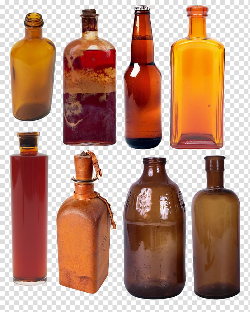 Glass bottle Tableware Long gallery, bottle transparent background PNG clipart