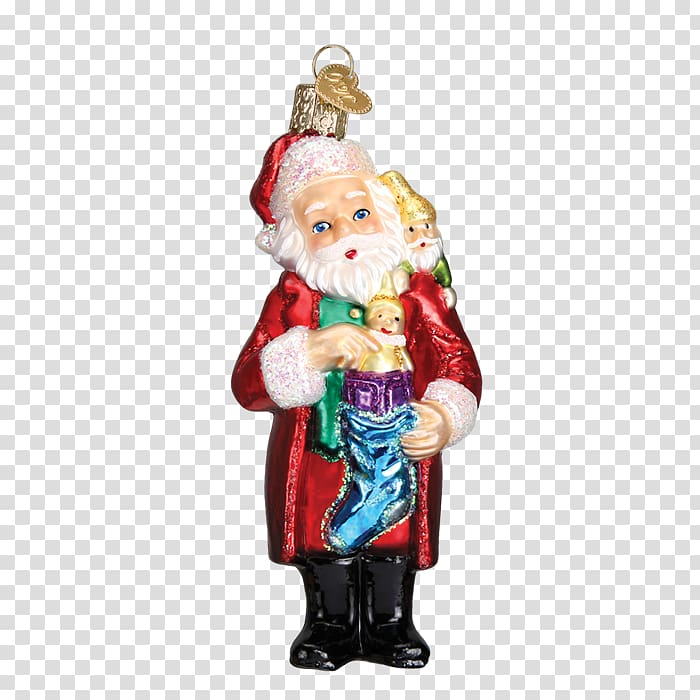 Christmas ornament Old World Christmas Factory Outlet Santa Claus, american landmarks transparent background PNG clipart