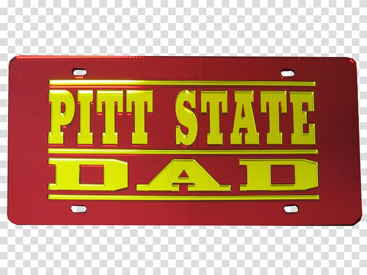 Pittsburg State University Vehicle License Plates Car Pittsburg State Gorillas football Jock\'s Nitch Sporting Goods, stacked plates transparent background PNG clipart