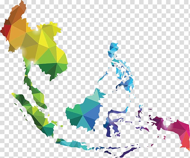Asia map illustration, Association of Southeast Asian Nations ASEAN Economic Community, south east asia map transparent background PNG clipart