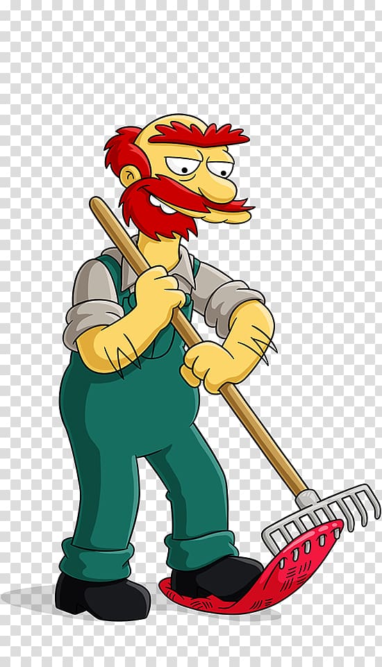 The Simpsons male character, Groundskeeper Willie The Simpsons: Tapped Out Ned Flanders Reverend Lovejoy Ralph Wiggum, the simpsons movie transparent background PNG clipart